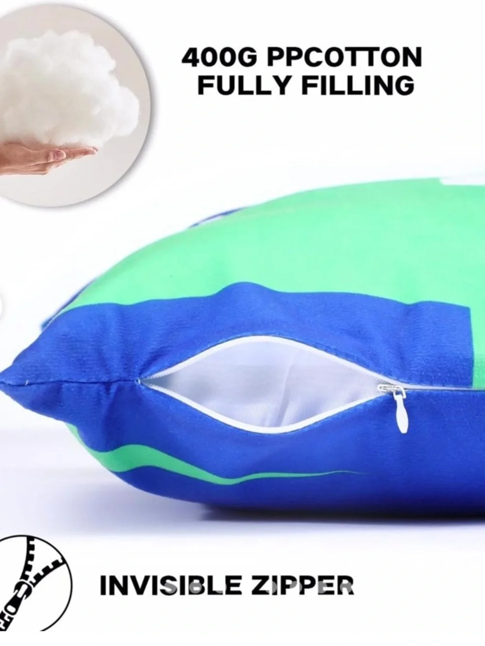FIFA World Cup 26 Decorative Pillow - Blue & Green